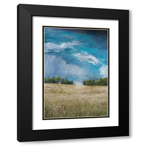 Approaching Storm (no barn) Black Modern Wood Framed Art Print with Double Matting by Redding, James
