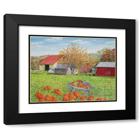 Autumns Colors Black Modern Wood Framed Art Print with Double Matting by Redding, James