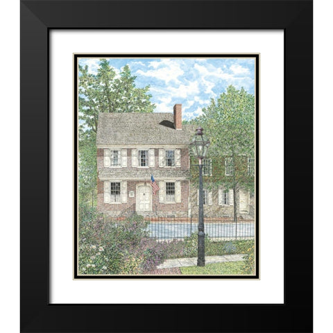 Court Inn Black Modern Wood Framed Art Print with Double Matting by Redding, James