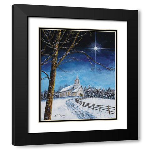 Bright Star Black Modern Wood Framed Art Print with Double Matting by Redding, James