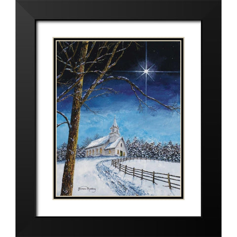 Bright Star Black Modern Wood Framed Art Print with Double Matting by Redding, James