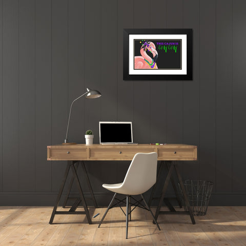 Crazy Cajun Black Modern Wood Framed Art Print with Double Matting by Ritter, Gina