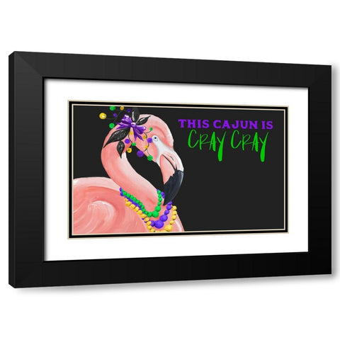 Crazy Cajun Black Modern Wood Framed Art Print with Double Matting by Ritter, Gina