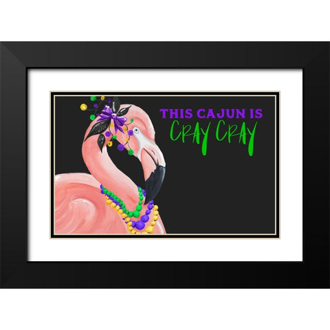 Crazy Cajun Black Modern Wood Framed Art Print with Double Matting by Ritter, Gina