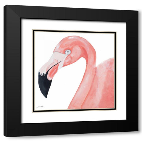 Pink Party of Four IV Black Modern Wood Framed Art Print with Double Matting by Ritter, Gina