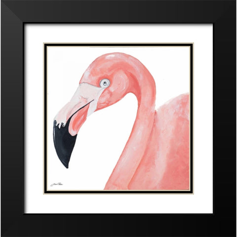 Pink Party of Four IV Black Modern Wood Framed Art Print with Double Matting by Ritter, Gina