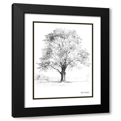 Tree I Black Modern Wood Framed Art Print with Double Matting by Loreth, Lanie