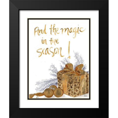 Magic Season Black Modern Wood Framed Art Print with Double Matting by Pinto, Patricia