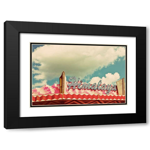 Himalaya Sign Black Modern Wood Framed Art Print with Double Matting by Bryant, Susan