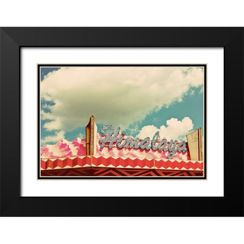 Himalaya Sign Black Modern Wood Framed Art Print with Double Matting by Bryant, Susan