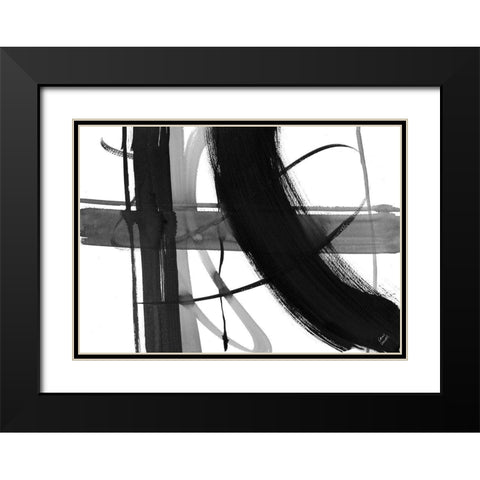 Urban Vibe II Black Modern Wood Framed Art Print with Double Matting by Loreth, Lanie