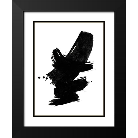 Black Dance Black Modern Wood Framed Art Print with Double Matting by Pinto, Patricia