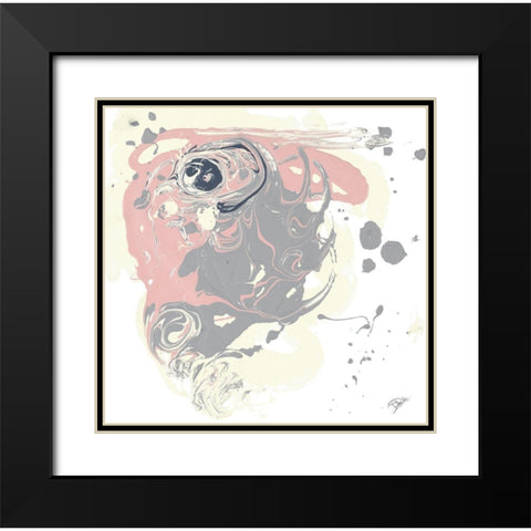 Magic Square Black Modern Wood Framed Art Print with Double Matting by Pinto, Patricia