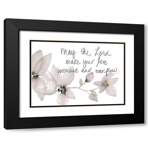 May The Lord Black Modern Wood Framed Art Print with Double Matting by Loreth, Lanie
