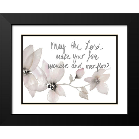 May The Lord Black Modern Wood Framed Art Print with Double Matting by Loreth, Lanie
