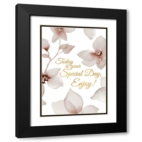 Special Day Black Modern Wood Framed Art Print with Double Matting by Loreth, Lanie