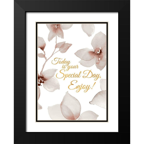 Special Day Black Modern Wood Framed Art Print with Double Matting by Loreth, Lanie