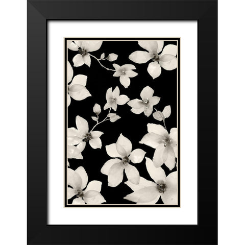 Night Whispers Black Modern Wood Framed Art Print with Double Matting by Loreth, Lanie