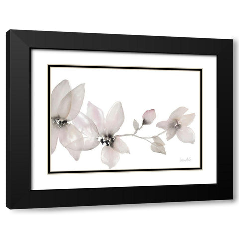 Blooming Whispers I Black Modern Wood Framed Art Print with Double Matting by Loreth, Lanie