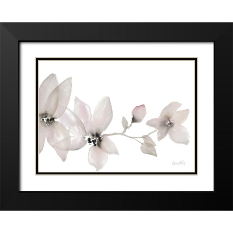 Blooming Whispers I Black Modern Wood Framed Art Print with Double Matting by Loreth, Lanie