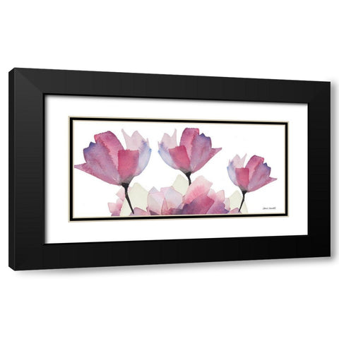 Whisper Tops Panel Black Modern Wood Framed Art Print with Double Matting by Loreth, Lanie