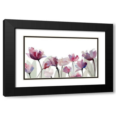 Whisper Panel Black Modern Wood Framed Art Print with Double Matting by Loreth, Lanie