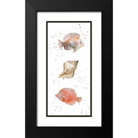 Coastal Medley I Black Modern Wood Framed Art Print with Double Matting by Loreth, Lanie