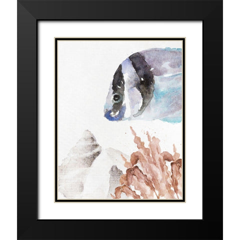 Tonal Coastal II Black Modern Wood Framed Art Print with Double Matting by Loreth, Lanie