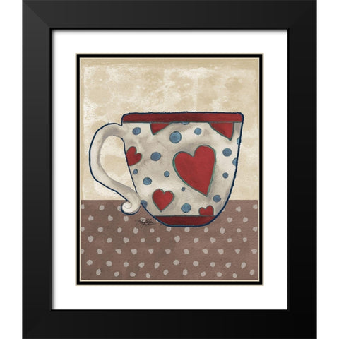 Spring Into Coffee I Black Modern Wood Framed Art Print with Double Matting by Baker, Mary Beth