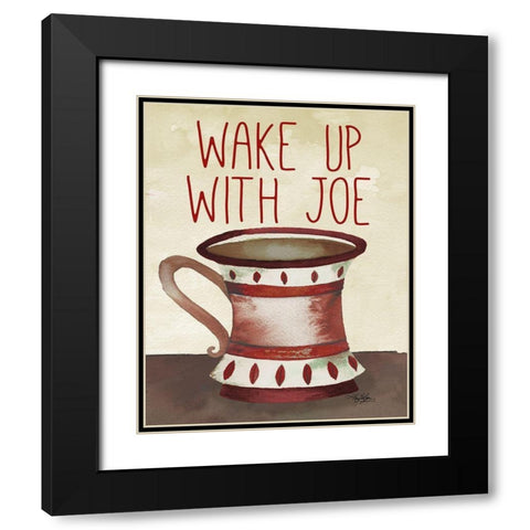 Wake Up With Joe Black Modern Wood Framed Art Print with Double Matting by Baker, Mary Beth