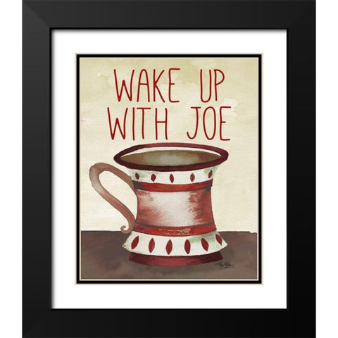 Wake Up With Joe Black Modern Wood Framed Art Print with Double Matting by Baker, Mary Beth