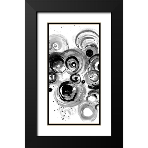 BW Circulation I Black Modern Wood Framed Art Print with Double Matting by Pinto, Patricia