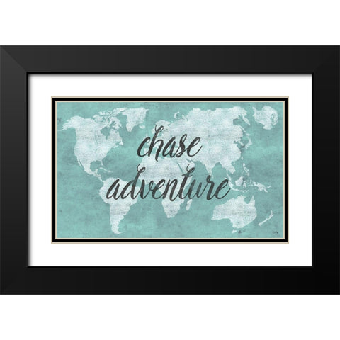 Chase Adventure Black Modern Wood Framed Art Print with Double Matting by Medley, Elizabeth