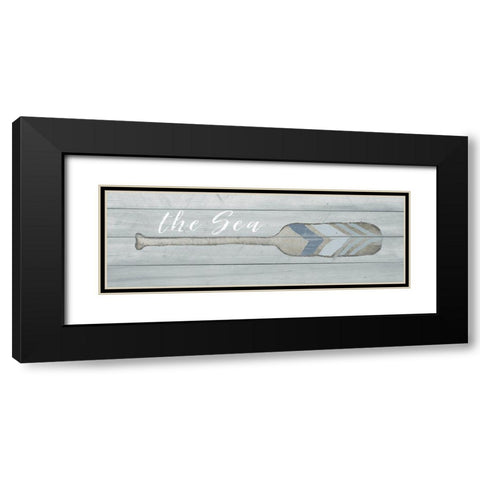 The Sea Black Modern Wood Framed Art Print with Double Matting by Metz, Andi