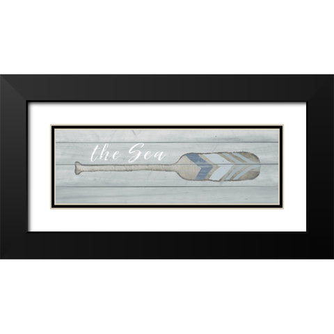 The Sea Black Modern Wood Framed Art Print with Double Matting by Metz, Andi