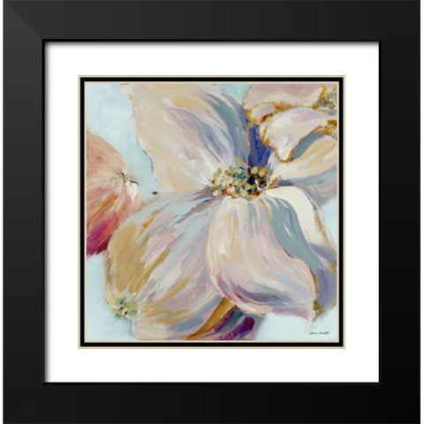 Floral Song Pastel II Black Modern Wood Framed Art Print with Double Matting by Loreth, Lanie