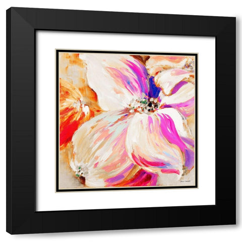 Flower Pop Song II Black Modern Wood Framed Art Print with Double Matting by Loreth, Lanie
