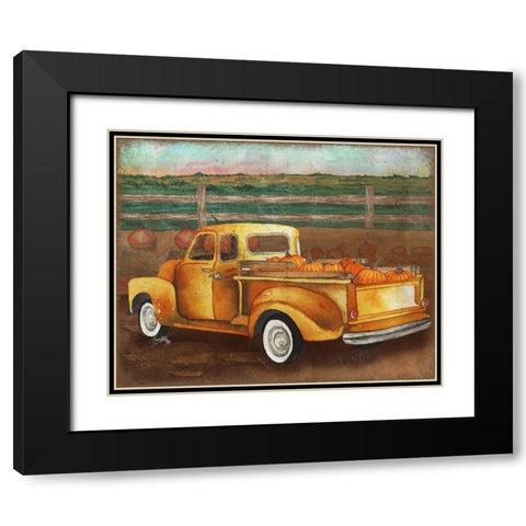 Truck Harvest II Black Modern Wood Framed Art Print with Double Matting by Medley, Elizabeth