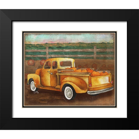 Truck Harvest II Black Modern Wood Framed Art Print with Double Matting by Medley, Elizabeth