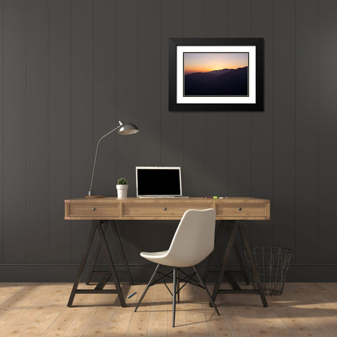 Dusk Black Modern Wood Framed Art Print with Double Matting by Stewart, Wil