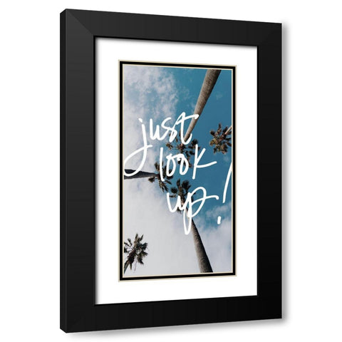 Just Look Up Panel Black Modern Wood Framed Art Print with Double Matting by Stewart, Wil