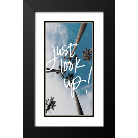 Just Look Up Panel Black Modern Wood Framed Art Print with Double Matting by Stewart, Wil