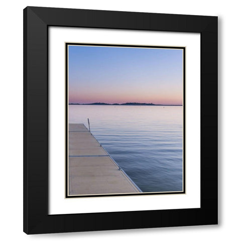 Sweet Silent Sunset Black Modern Wood Framed Art Print with Double Matting by Stewart, Wil