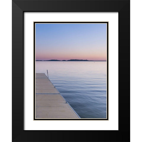 Sweet Silent Sunset Black Modern Wood Framed Art Print with Double Matting by Stewart, Wil