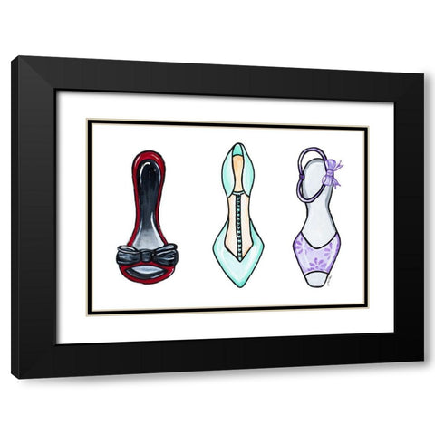 If The Shoe Fits I Black Modern Wood Framed Art Print with Double Matting by Ritter, Gina