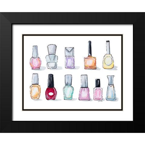 The Color Crew I Black Modern Wood Framed Art Print with Double Matting by Ritter, Gina