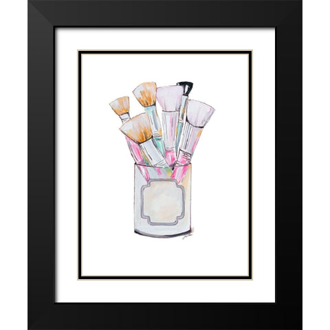 The Brush Bunch Black Modern Wood Framed Art Print with Double Matting by Ritter, Gina