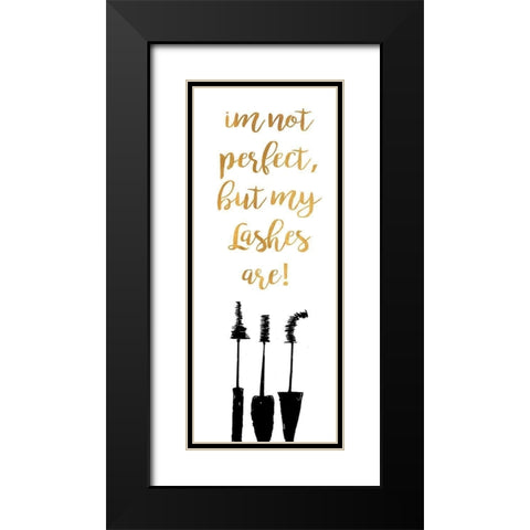 Perfect Lashes Black Modern Wood Framed Art Print with Double Matting by Ritter, Gina