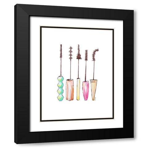 Lash Life Black Modern Wood Framed Art Print with Double Matting by Ritter, Gina