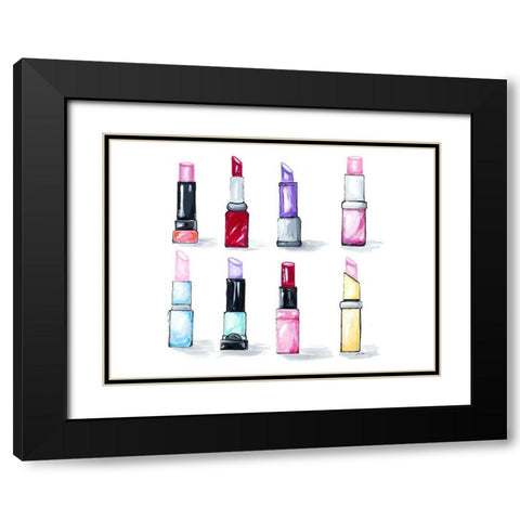 The Color Crew II Black Modern Wood Framed Art Print with Double Matting by Ritter, Gina